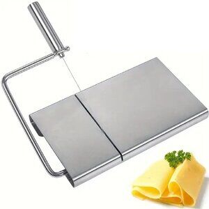 Osteskaerer Braet Rustfrit Stal Cheese Holder Cutter Open Box Slicer